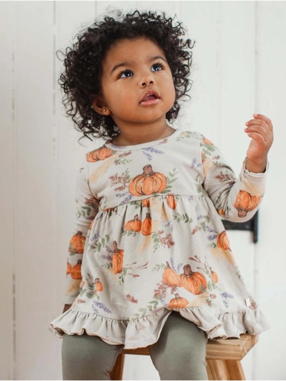 Burt's Bees toddler girl Autumn Feels tunic and pant set, size 3T